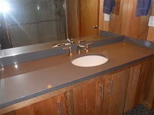 New installation of a sink in a bathroom